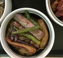 Eggplant Stir-Fried with Green Beans