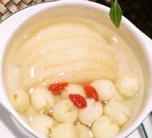 Lotus Seed and Pear Stew