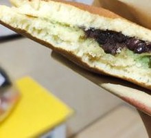 Matcha Red Bean Okonomiyaki