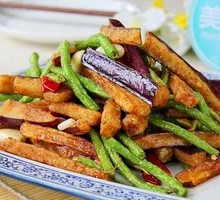 Eggplant and Green Beans