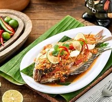 Thai Tamarind and Chili Steamed Fish