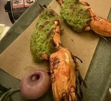 Herb-Glazed Bamboo Shrimp