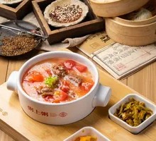 Tomato Beef Brown Rice Porridge