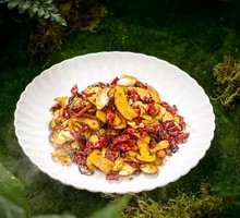 Dried Chili with Hand-Quick Mushroom