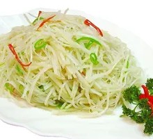 Green Pepper and Potato Strips