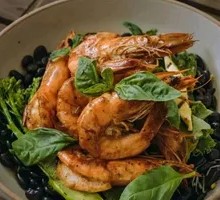 Black Pepper Cream Shrimp
