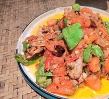 Tomato and Chili Stir-fried Pork