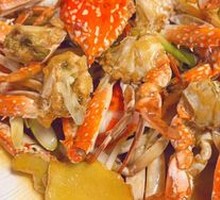 Scallion and Ginger Stir-fried Flower Crab