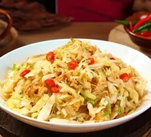 Crystal Noodles Stir-fried with Chinese Cabbage
