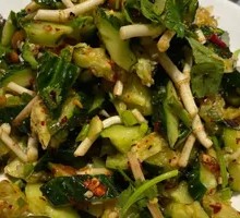 Cucumber and Houttuynia Herb Salad