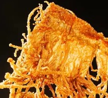 Fried Enoki Mushrooms