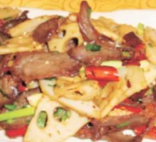 Spicy Pork and Lotus Root Stir-fry