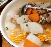 Radish Corn Pork Rib Soup
