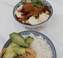 Soybean Curd with Meat Sauce Rice