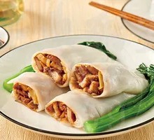 Delicious Char Siu Rice Noodle Roll