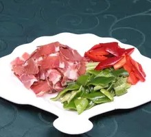 Green Pepper and Ham Rice Bowl