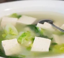 Bok Choy and Tofu Soup