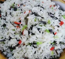 Dried Mushroom Fried Rice