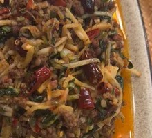 Spicy Sour Bamboo Shoots Stir-Fried with Beef