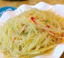 Green Pepper and Potato Strips