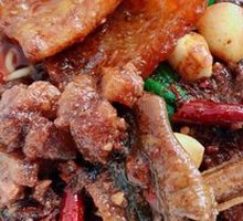 Eel and Leaf Noodles in Brown Sauce