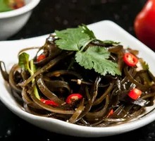 Cold-mixed kelp strands