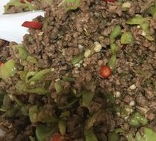 Stir-Fried Leek with Minced Beef