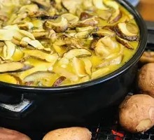 Fire Pit Chicken with Wild Mushrooms
