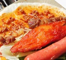 Braised Pork Sauce Grilled Rice Cake