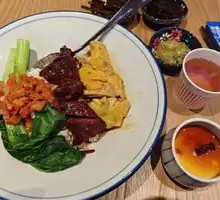 Char Siu and White-Cut Chicken Rice