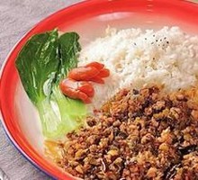 Stir-Fried Pickled Vegetables with Pork and Rice
