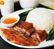 Roast Goose and Barbecue Pork Rice Combo