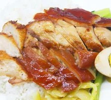 Roast Goose with Braised Pork Rice