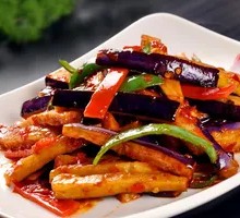 Sauce-Braised Eggplant Rice Bowl