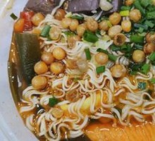 Spicy Broad Noodles with Pea Paste