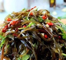 Cold-mixed kelp strands