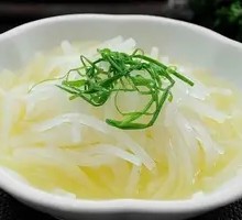 Chicken Soup with Radish Strips