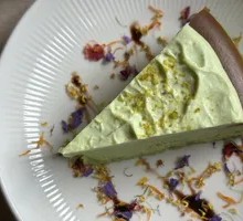 Pistachio Basque Cake