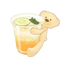 Yellow Apricot Pineapple Sparkling Drink