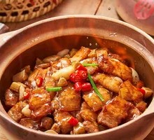Shrimp Paste Stir-fried Layered Pork Belly
