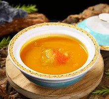 Golden Pumpkin and Shark Fin Stew