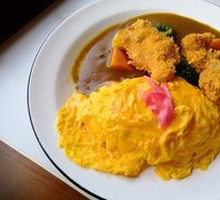 Crispy Cod Cutlet Curry Omelette Rice