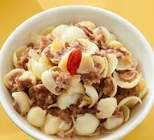 Bamboo Shoot and Pork Steamed