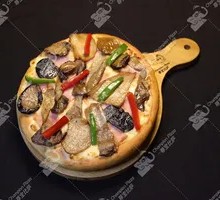 Double Cheese Rainbow Wild Mushroom Pizza