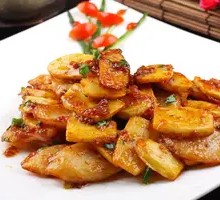 Stir-fried Taro Slices