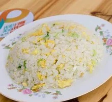 Scrambled Egg Fried Rice with Green Onion