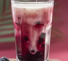 Blueberry Dirty Milk