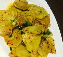 Sour Cabbage and Potato Slices