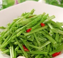Stir-Fried Hollow Stem of Water Spinach