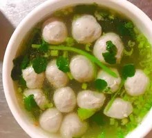 Handmade Pork Meatball Soup
